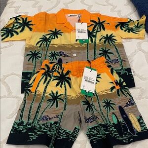 Molo Orange and Yellow Palm Tree Set